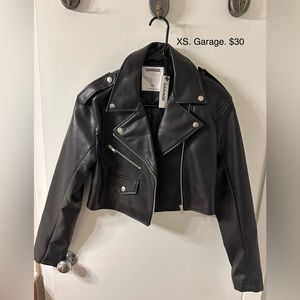 Faux leather jacket